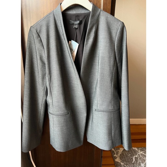 Ann Taylor Jackets & Blazers - NWT Ann Taylor Gray Cutaway Blazer Suit Jacket 8P